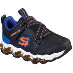 Skechers Kids Boys' Skech-AIR Waves Sneaker  Black/Blue/Orange  10.5 Medium US Little Kid　並行輸入品