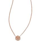 Kendra Scott Davie Pendant Necklace Rose Gold Rose Gold Drusy One Size　並行輸入品