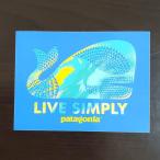 [pa-84]patagonia sticker Patagonia стикер LIVE SIMPLY ребра sin шкив 