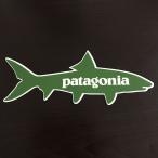 【pa-9】patagonia パタゴニア ステッカー グリーン bone fish