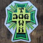 [ST-1036]Dogtown Skateboard собака Town STICKER скейтборд стикер CROSS LOGO зеленый 11