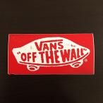 【ST-11】VANS sticker バンズ スケートボード ステッカー OFF THE WALL  レッド×ホワイト