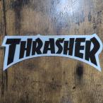 [st-1112]Thrasher Magazine Thrasher скейтборд стикер DIE CUT LOGO черный 