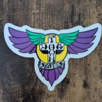 [ST-251]Dogtown Skateboard собака Town STICKER скейтборд стикер Wings Die Cut Purple 10.3cm