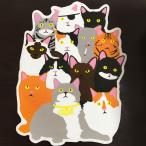 [ST-99]Enjoi Skateboard темно-красный .i скейтборд стикер CAT COLLAGE