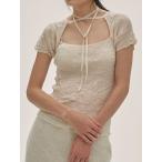 TODAYFUL トゥデイフル 即日発送 LIFE's ライフズ 2way Sheer Knittops 12520517 2wayシアーニットトップス 半袖 レディース