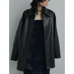 anuke アンヌーク 即日発送 Ecoleather Over Jacket 62520105 エコレザーオーバージャケット ジャケット 長袖 エコレザー