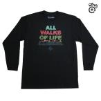 ショッピングLRG LRG 長袖Tシャツ ALL WALKS OF LIFE LS TEE [BLK] LOFZMLCXX エルアールジー ロンT レゲエ