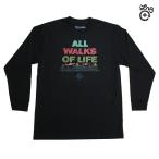 LRG 長袖Tシャツ ALL WALKS OF LIFE LS TEE [BLK] LOFZMLCXX エルアールジー ロンT レゲエ