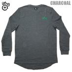 LRG サーマル長袖シャツ LRG SCRIPTED 25 THERMAL CREW L3WMLCXX チャコール グレー エルアールジー ワッフル ロンT
