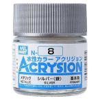 クレオス アクリジョンカラー シルバー メタリック  N-08 10ml 塗料