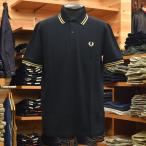 FREDPERRY (フレッドペリー) 英国製 ティップラインポロシャツ M12 157 BLACK / CHAMP / CHAMP