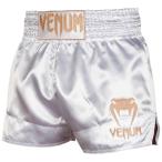 VENUMme Thai трусы MUAY THAI SHORTS CLASSIC ( белый × Gold ) // толчок брюки бокс трусы спорт одежда боевые искусства бесплатная доставка 