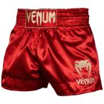 VENUM ムエタイトランクス MUAY THAI SHORTS CLASSIC (ボルドーレッド×ゴールド) //キックパンツ ボクシング トランクス スポーツウェア 格闘技 送料無料