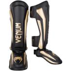 VENUM レッグガード ELITE SHIN GUARDS （ブラック×ゴールド） //レガース キックボクシング 格闘技 防具 プロテクター 送料無料