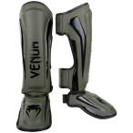 VENUM レッグガード ELITE SHIN GUARDS （カーキ×ブラック） //レガース キックボクシング 格闘技 防具 プロテクター 送料無料