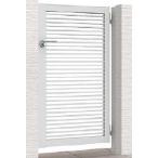 ショッピング09-10 アルミ型材門扉　LIXIL　開き門扉AB　YR2型　片開き門柱セット　09-10 　内開き