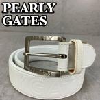  Pearly Gates женский ремень алфавит печать type вдавлено . кожа белый женский Golf одежда PEARLY GATES