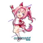 oceanegg ウマ娘 ステッカー 防水仕様 屋内・ 屋外・車対応 シール ハルウララ オリジナルグッズ 約11.2×7.6cm