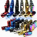 49mm スチール ホイールナット 16個 袋ナット M12 レッド ブルー ブラック ゴールド シルバー ネオクローム P1.5 P1.25