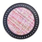 丸いかぎ針編みバッグボトムシェイパーパッドインサートベース（財布作り用）ブラック+ピンク
