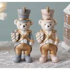  Hal moni a солдат Bear фигурка голубой / розовый несессер нет поэтому упаковка не возможно Рождество Harmonier