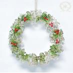 ハルモニア　クリアグリーンリーフミニリースオーナメント　クリスマス　Harmonier