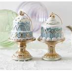 ショッピングオーナメント ハルモニア　ケーキスタンドオーナメントブルー  1段/2段　クリスマス　Harmonier