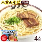 八重山そば 半生麺 2人前×2袋（そばだし 島胡椒ヒハツ付き）　/沖縄そば 4人前 沖縄お土産（レターパックプラス送料無料）