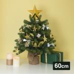 クリスマスツリー 卓上 60cm 北欧 ミニ おしゃれ ドイツトウヒ ヌードツリー 小型 オーナメント 飾り なし