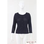 FOXEY　Flower Lace　レーヨンブレンドカーディガン　33744　紺/ネイビー　フォクシーブティック