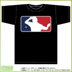 メジャー風卓球Tシャツ（黒）