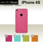iPhone4S 専用 デコ シート decotto 裏面 【 アニマルシート 柄】