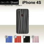 iPhone4S 専用 デコ シート decotto 裏面 【 ディープウェーブシート 柄】