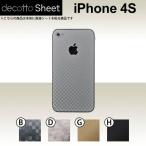iPhone4S 専用 デコ シート decotto 裏面 【 キューブシート 柄】