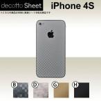 ショッピングiPhone4S iPhone4S  専用 デコ シート decotto 裏面 【 キューブシート 柄】