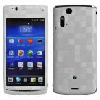 Xperia acro 専用 デコ シート decotto 【スクエアパール柄】