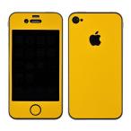 iPhone4S 専用 デコ シート decotto 外面セット 【クロームイエロー柄】