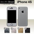 ショッピングiPhone4S iPhone4S  専用 デコ シート decotto 外面セット 【 キューブシート 柄】