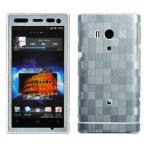 ショッピングacro Xperia acro HD SO-03D デコシート外面セット パウダーブルー柄