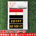 エジプト 国旗 フェイスシール タトゥシール 【 ワー
