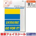 ウクライナ 国旗 フェイスシール タトゥシール 【 ワ