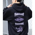 THRASHER Thrasher обратная сторона шерсть Parker мужской хлопок . тянуть Parker тренировочные топы 