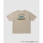 『ゆるキャン△ SEASON３』 Tシャツ メンズ 半袖 綿混 ロゴ プリント クルーネック カットソー トップス