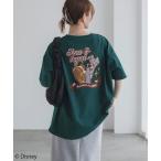 Disney ディズニー Tシャツ レディース 半袖 5分袖 綿100% コットン キャラクター トップス ネコポス対応