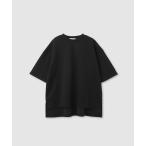 milli de l'air ミリデラール Tシャツ レディース 半袖 5分袖 ポンチ素材 無地 クルーネック トップス