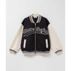 スタジャン 子供服 男の子 女の子 キッズ ポンチ素材 ポケット ネームタグ ブルゾン ジャケット アウター