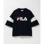 FILA フィラ Tシャツ 子供服 男の子 女の子 キッズ 半袖 5分袖 大きめ Vネック ロゴ トップス ネコポス対応