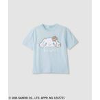 ショッピングスパンコール サンリオキャラクターズ シナモロール Tシャツ 子供服 女の子 キッズ 半袖 リバーシブルスパンコール トップス