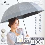 日傘 完全遮光 ジャンプ傘 長傘 親骨58cm レース柄 遮光率100% UV遮蔽率100% 撥水加工 雨傘 紫外線カット UVカット 晴雨兼用